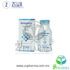 Aminozeux Paracetamol 1 g / 100 mL Solución Inyectable Caja con 1 Frasco