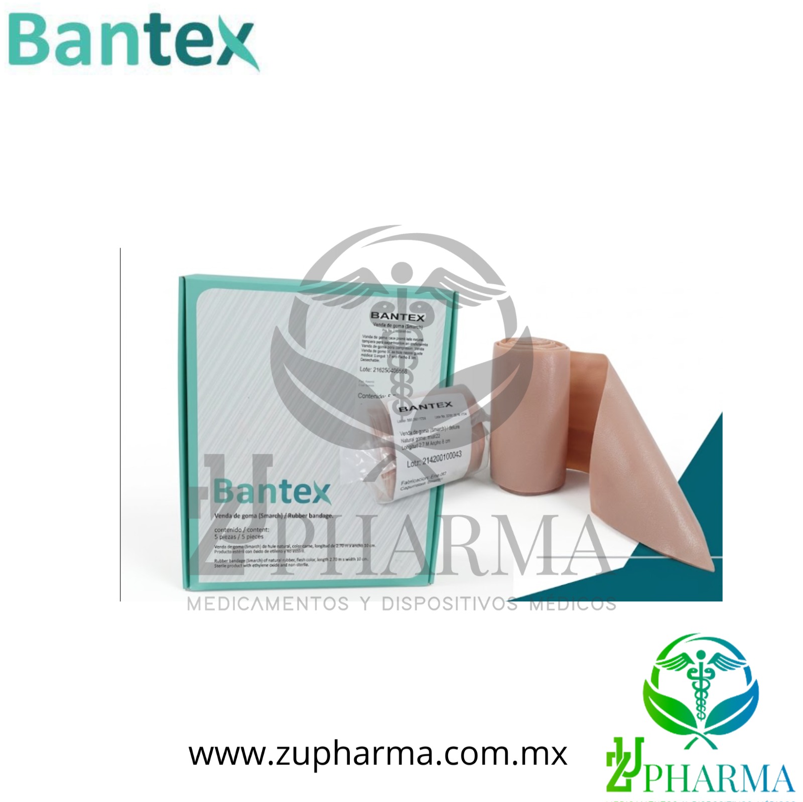 Venda de Goma (Smarch) de Hule Natural Grado Médico Bantex - Marlex