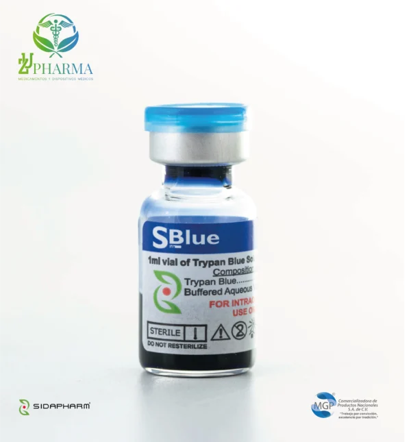 SBlue Azul de Tripano Solución Intraocular 1 mL - Sidapharm - Zupharma
