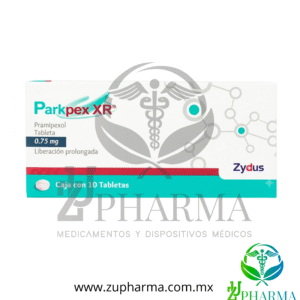 Parkpex XR (Pramipexol) 0.75 mg Liberación Prolongada Caja con 10 Tabletas - Zydus
