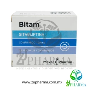 Bitam (Sitagliptina) 100 mg Caja con 28 Comprimidos - Mexar Pharma