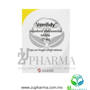 Vemlidy (Tenofovir alafenamida) 25 mg Caja con Frasco con 30 Tabletas - Gilead