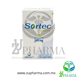 Sortec (Sorafenib) 200 mg Caja con Frasco con 112 Comprimidos - Ulsatech