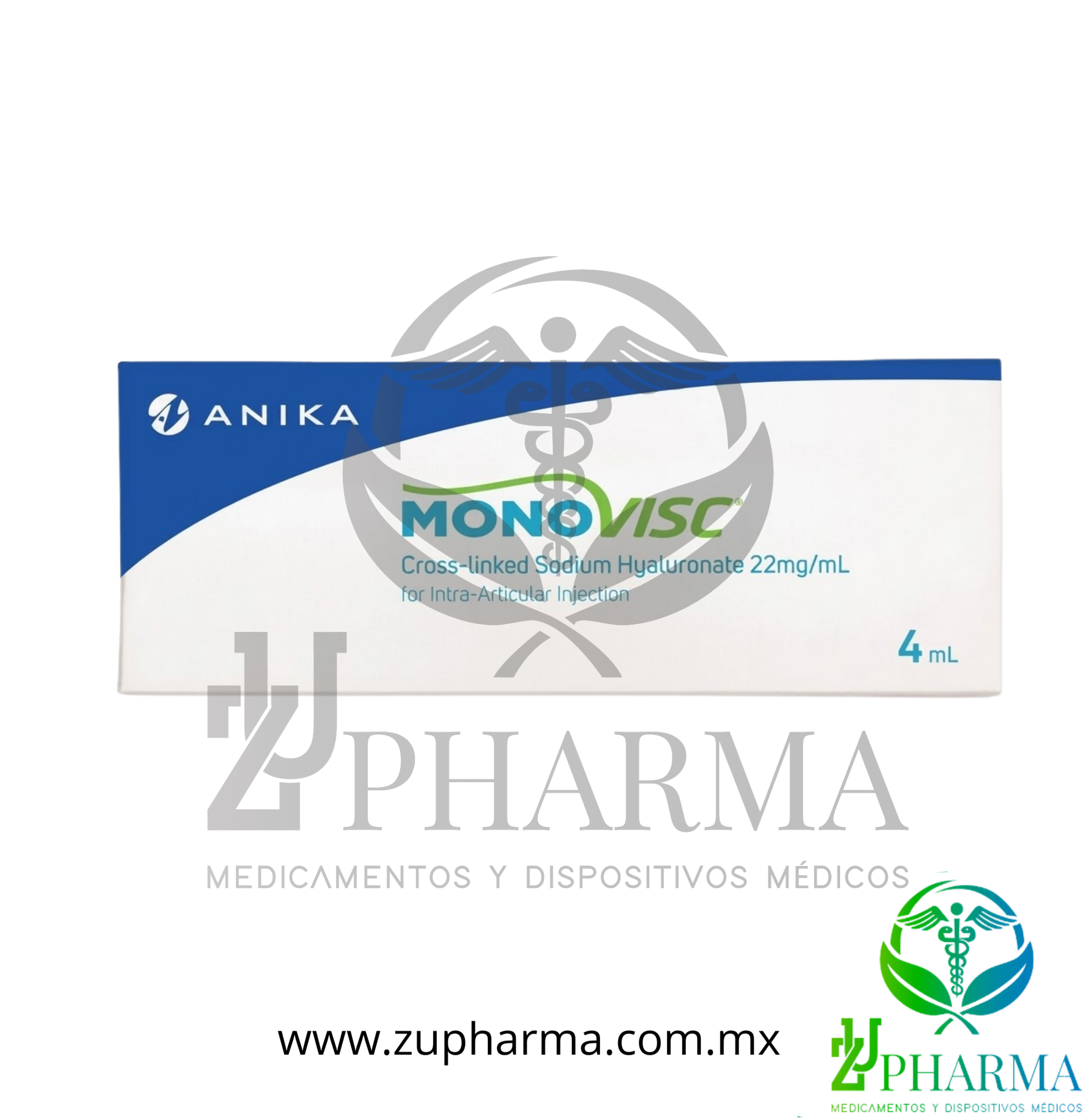 Monovisc (Hialuronato de Sodio Reticulado) 22 mg/mL Jeringa 4 mL Dosis Única - Anika