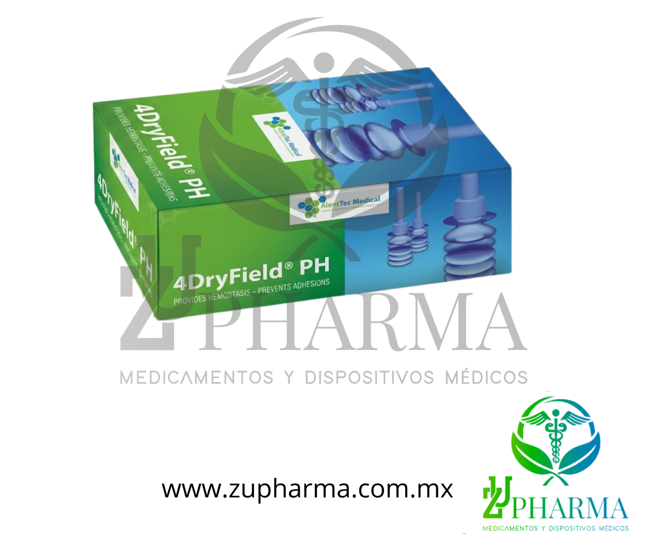 4DryField PH Polvo Hemostático y Prevención de Adherencias - PlantTec Medical