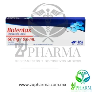 Bolentax (Enoxaparina Sódica) 60 mg / 0.6 mL Caja con 2 Jeringas Prellenadas - PiSA