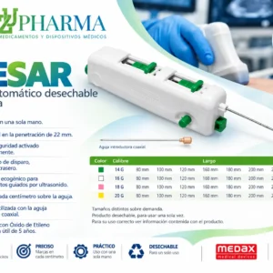 Sistema Automático Desechable para Biopsia de Tejido Blando CAESAR Medax