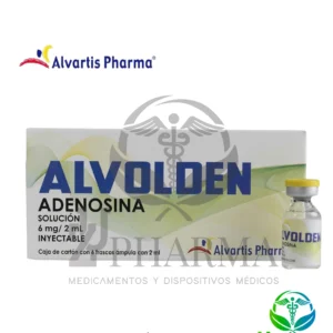 Alvolden (Adenosina) 6 mg / 2 mL Solución Inyectable Caja con 6 Frascos Ámpula - Alvartis Pharma