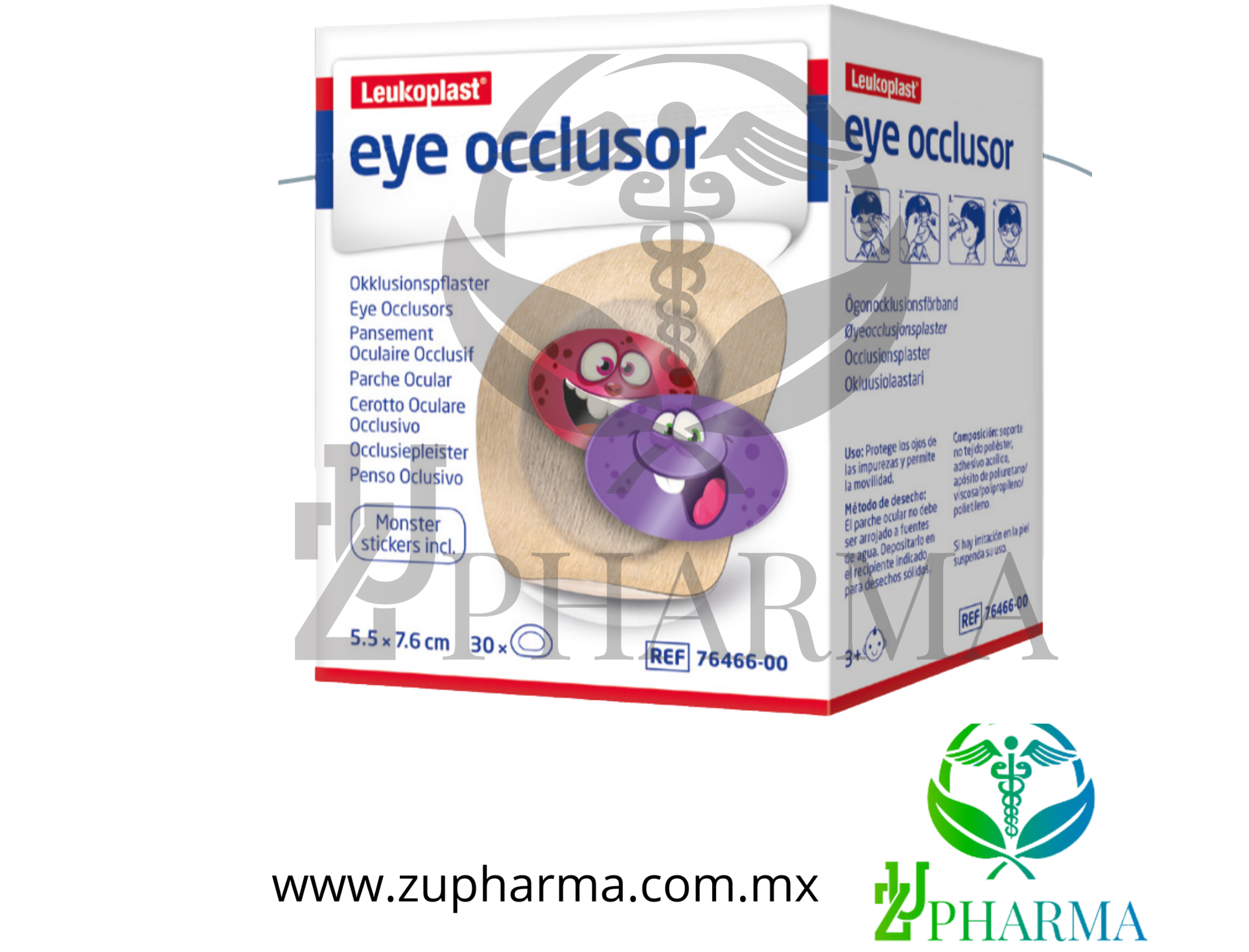 Leukoplast Eye Occlusor Parche Ocular Adhesivo 5.5 cm x 7.6 cm - BSN Medical