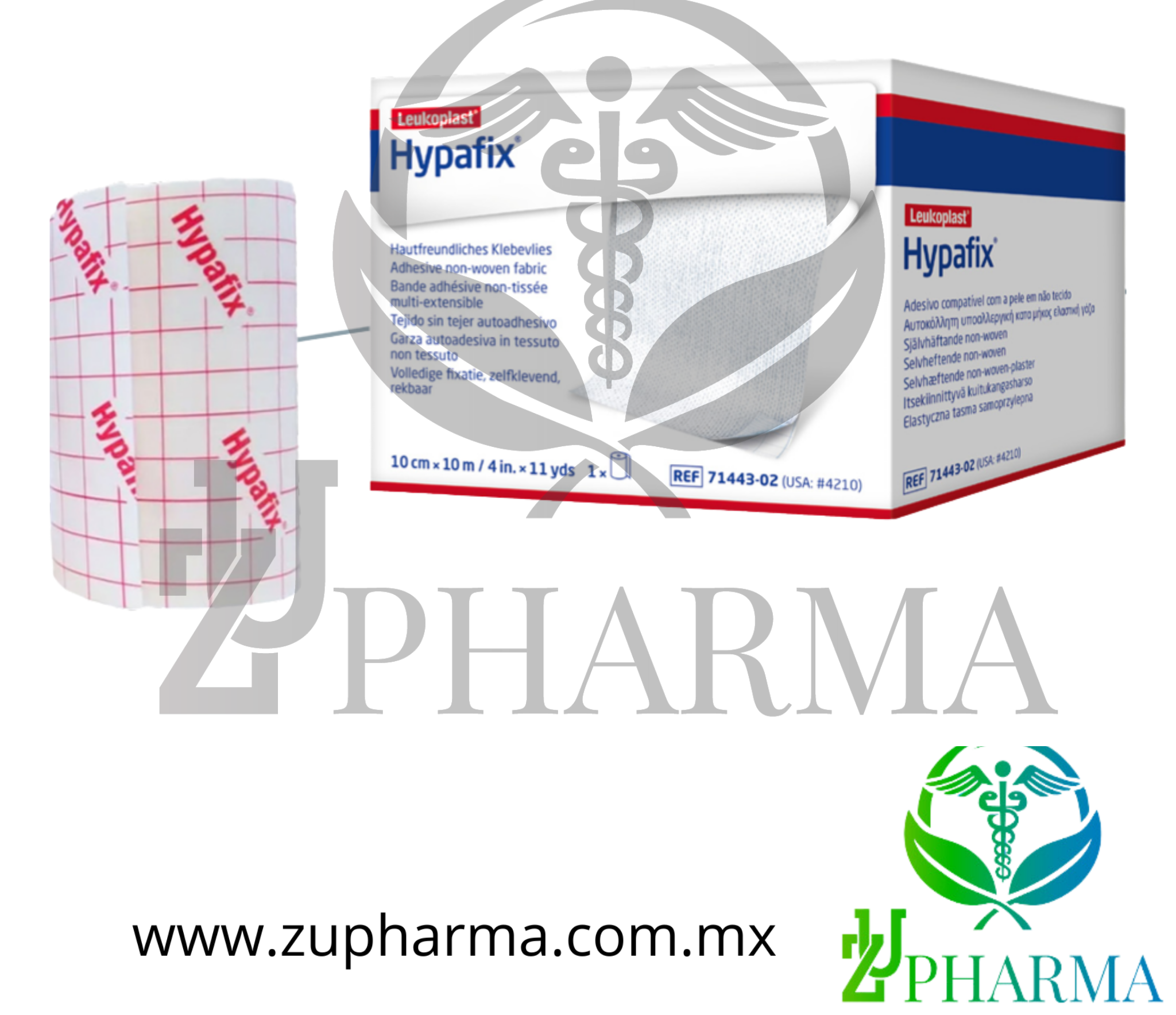 Hypafix Tela Elástica Autoadhesiva No Tejida para Fijación en Áreas Amplias - BSN Medical