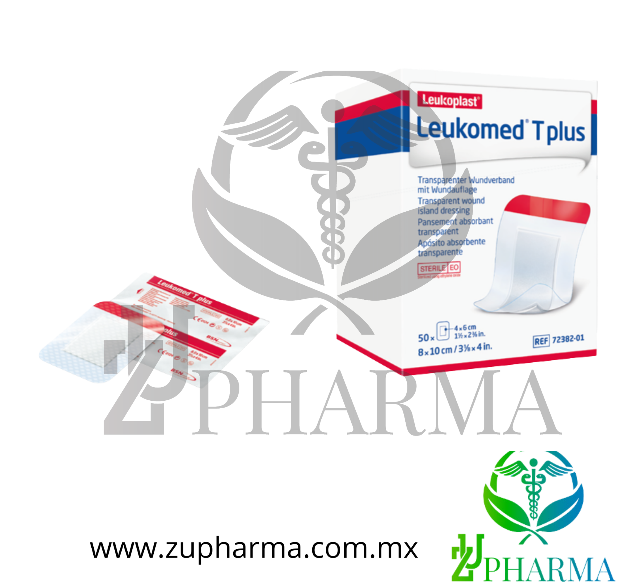 Leukomed T Plus Apósito Transparente Estéril con Almohadilla Absorbente - BSN Medical