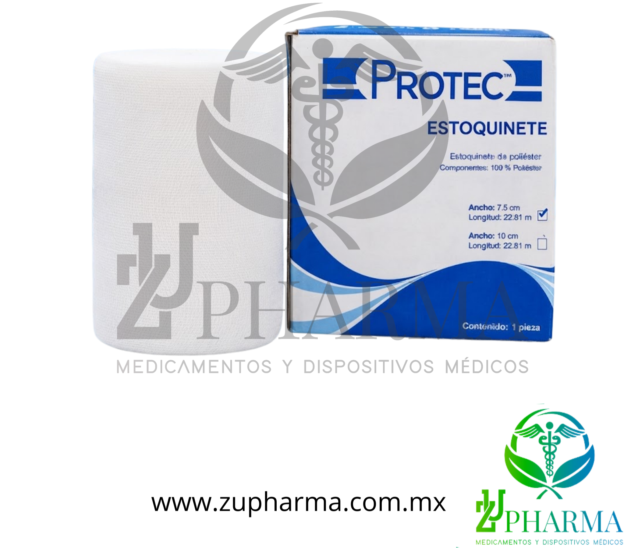 Estoquinete de Poliéster 100% Protec® (7.5 cm / 10 cm x 22.81 m)