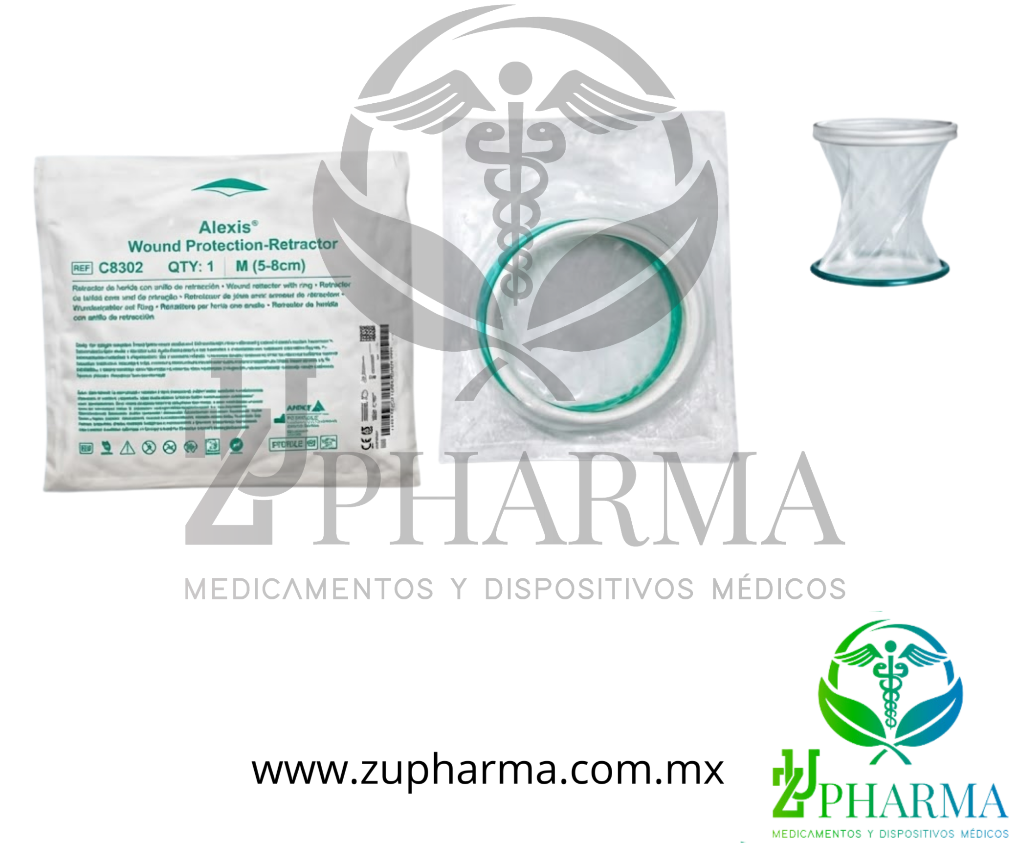 Protector de Herida y Retractor Quirúrgico Alexis® C8302 Mediano (5–8 cm) Estéril