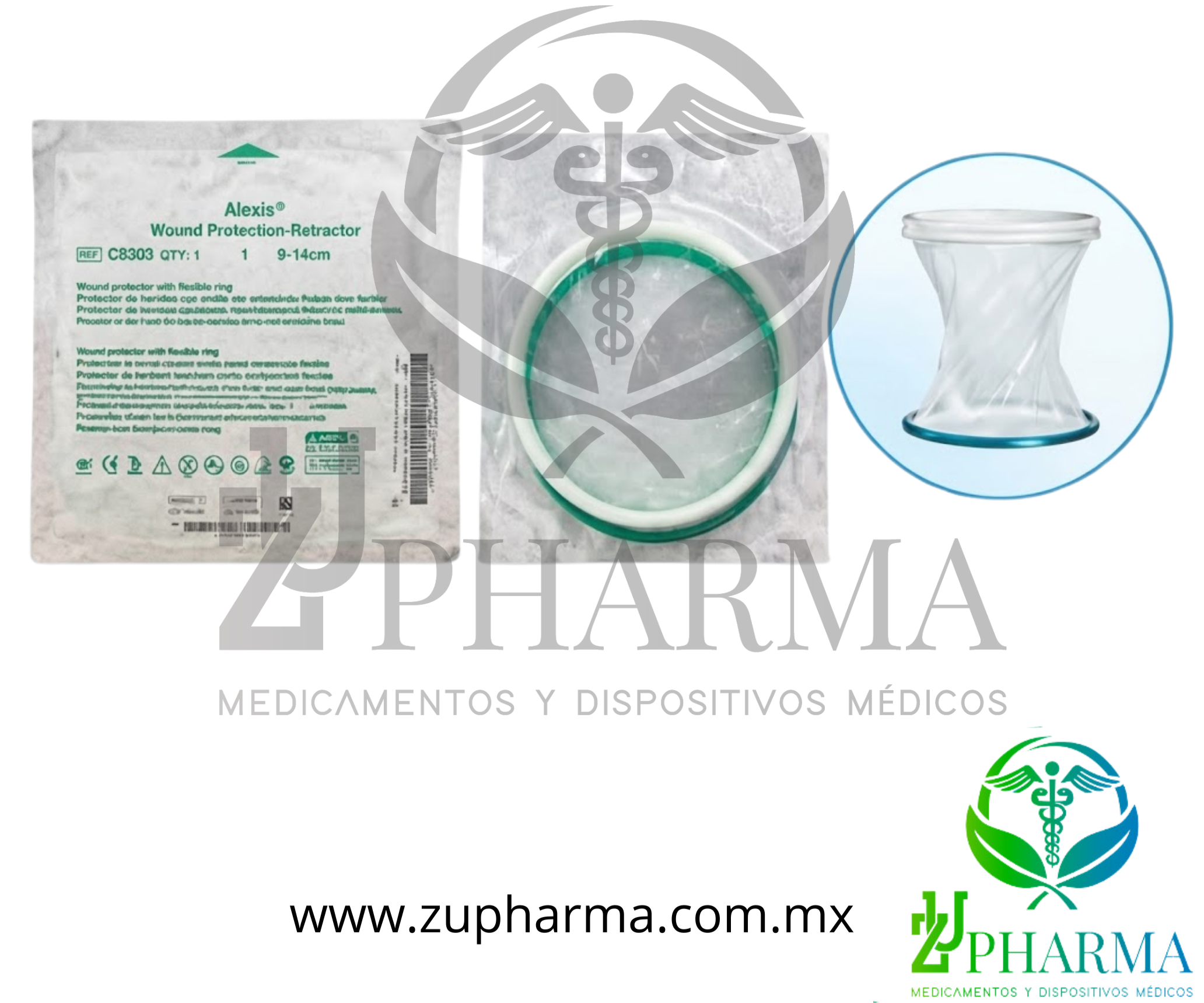 Protector de Heridas con Anillo de Retracción Alexis® C8303 Grande (9 – 14 cm) Applied Medical® – Pieza